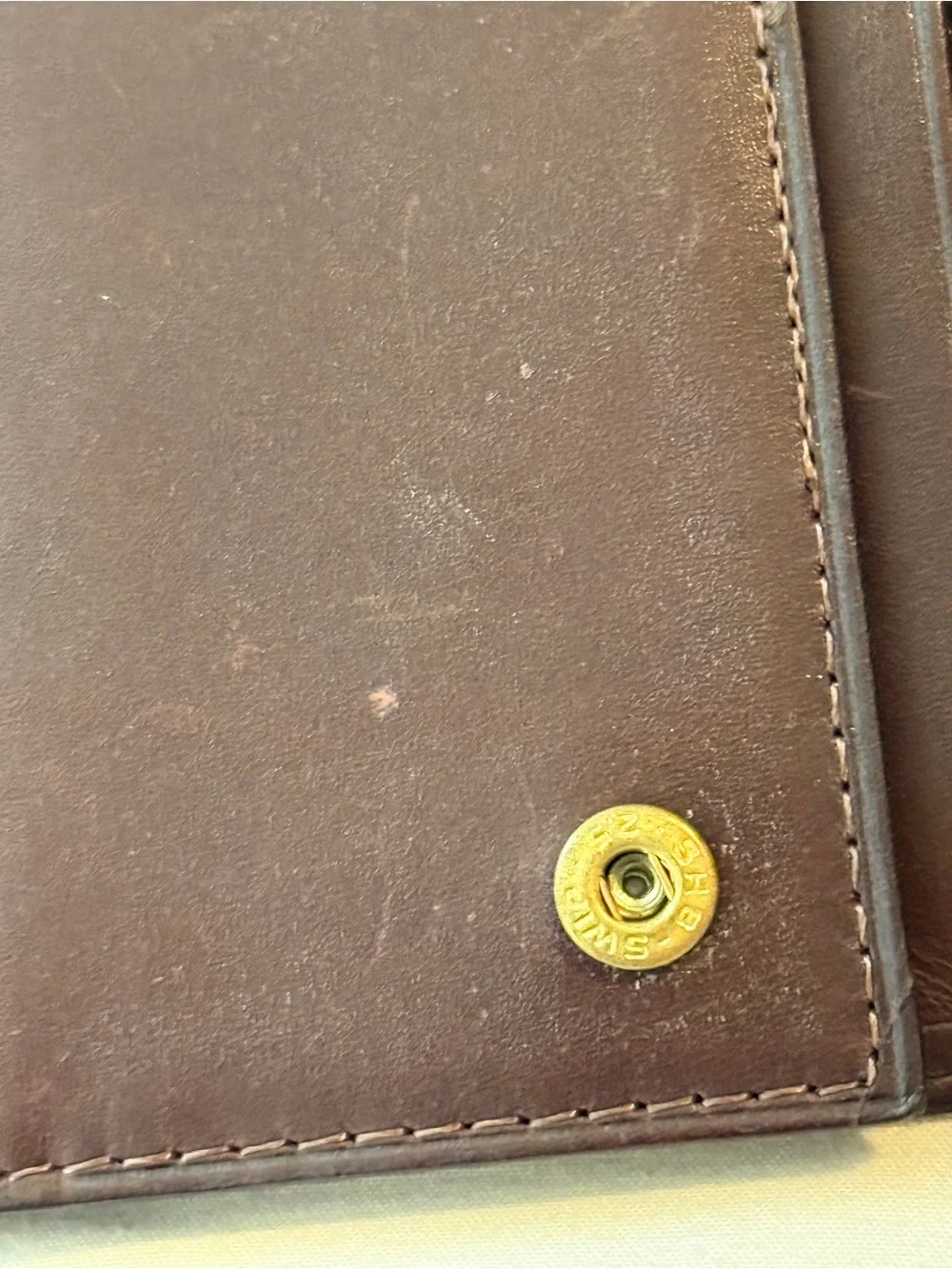 Vintage Saddler By Bosca Brown Leather Wallet Key Holder